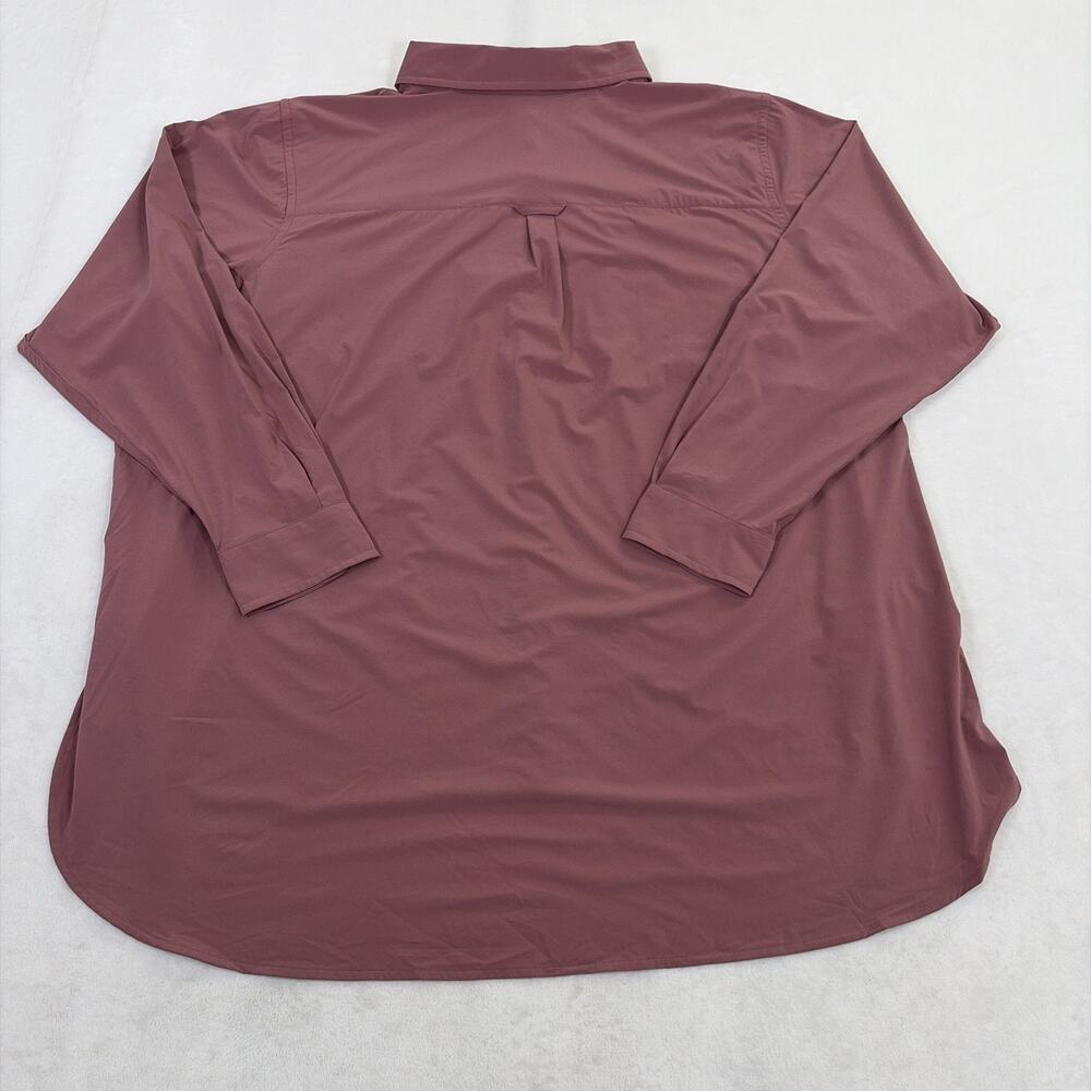Duluth Trading Flexcellence Button Shirt Womens 3X Bust Proof 89809 Long Sleeve - Picture 10 of 10